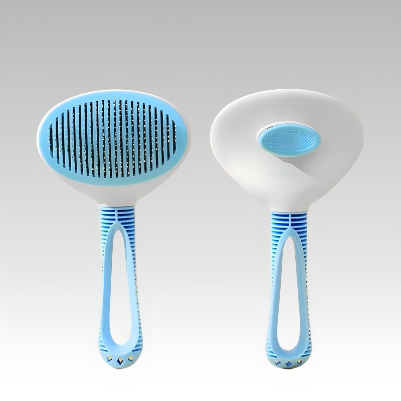 Hollow‑Handle Self‑Cleaning Pet Slicker Brush – Mould & Finished OEM Products